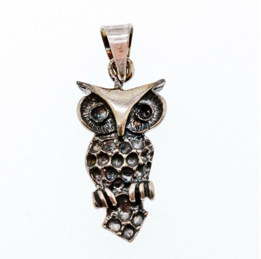 925 Sterling Silver "Owl" Pendant